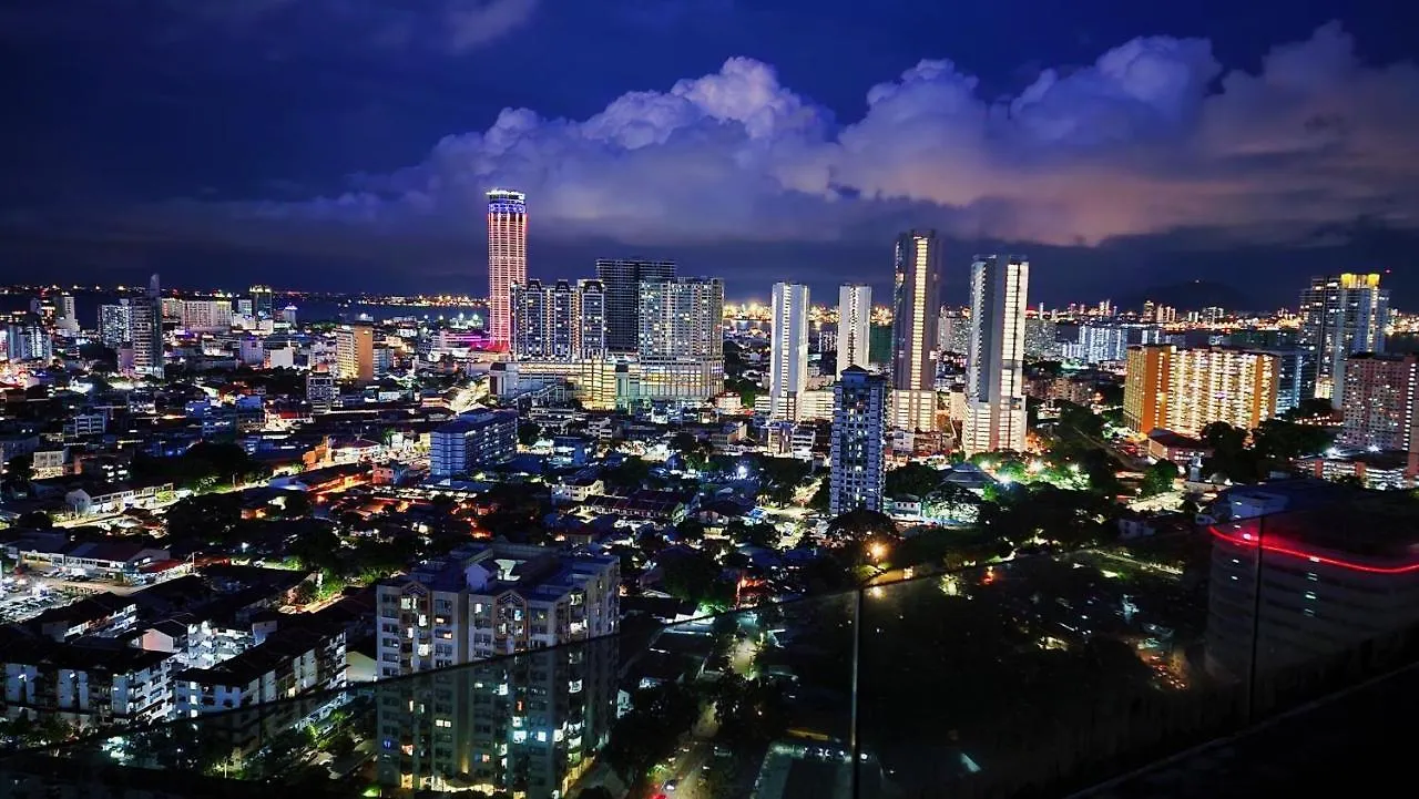 Lägenhet Skypool With Seaview 8Pax Beacon Executive Suites - Georgetown City Centre - 3Km To Komtar Malaysia
