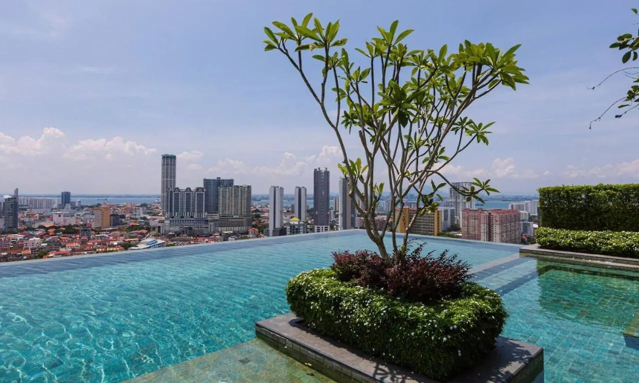 Skypool With Seaview 8Pax Beacon Executive Suites - Georgetown City Centre - 3Km To Komtar Lägenhet George Town