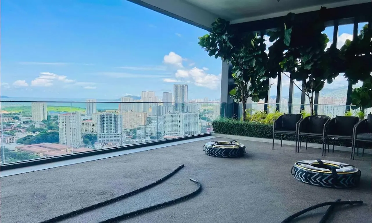 Lägenhet Skypool With Seaview 8Pax Beacon Executive Suites - Georgetown City Centre - 3Km To Komtar Malaysia